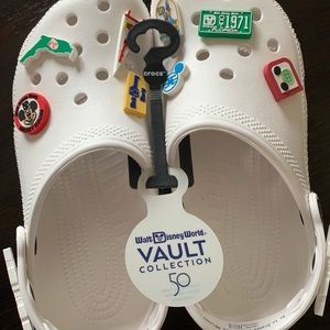Crocs x Disney - Walt Disney World 50th Anniversary White Crocs -NWT- M7/W9